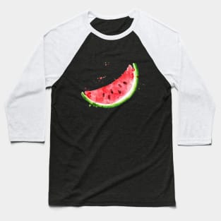 Image: Watercolor, Watermelon Baseball T-Shirt